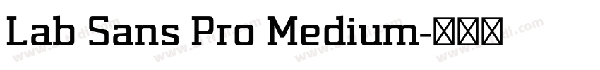 Lab Sans Pro Medium字体转换